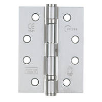Eclipse Satin Chrome Grade 13 Fire Rated Ball Bearing Hinge 102x76mm 2 Pack