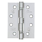 Eclipse  Satin Chrome Grade 13 Fire Rated Ball Bearing Hinges 102x76mm 2 Pack