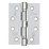 Eclipse  Satin Chrome Grade 13 Fire Rated Ball Bearing Hinges 102mm x 76mm 2 Pack