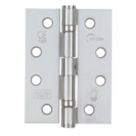 Eclipse  Satin Chrome Grade 13 Fire Rated Ball Bearing Hinges 102mm x 76mm 2 Pack