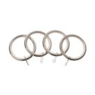 Universal Stainless Steel Metal Curtain Rings 19mm 4 Pack