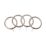 Universal Stainless Steel Metal Curtain Rings 19mm 4 Pack