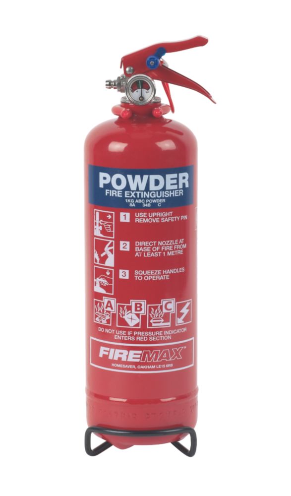 Firechief Dry Powder Fire Extinguisher 1kg - Screwfix