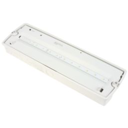 Robus Eblana Indoor & Outdoor Maintained or Non-Maintained Emergency Rectangular LED Bulkhead White 4.3W 240lm