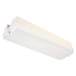 Robus Eblana Indoor & Outdoor Maintained or Non-Maintained Emergency Rectangular LED Bulkhead White 4.3W 240lm