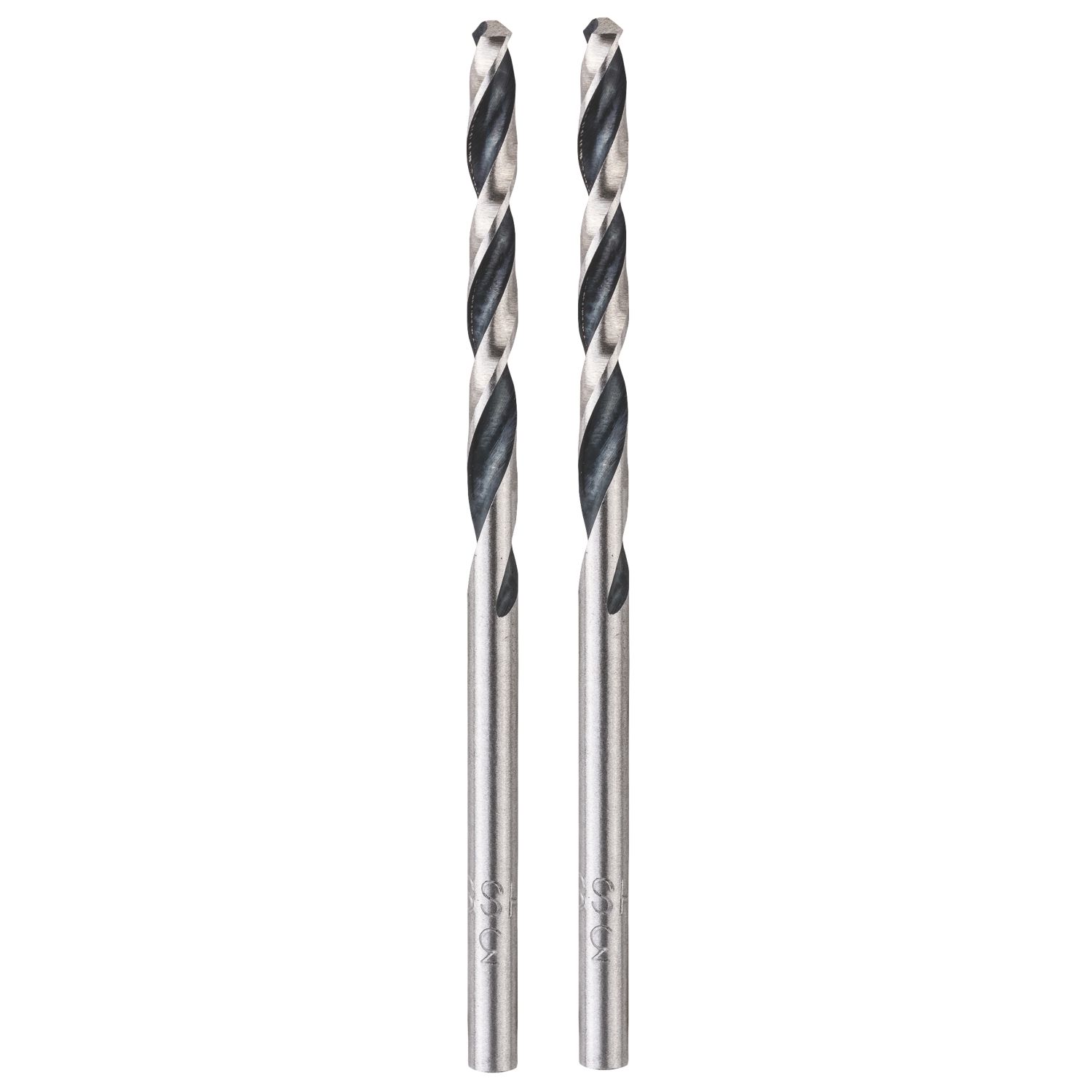 Bosch PointTeQ Straight Shank Metal Drill Bits 3mm x 61mm 2 Pack (553FV)