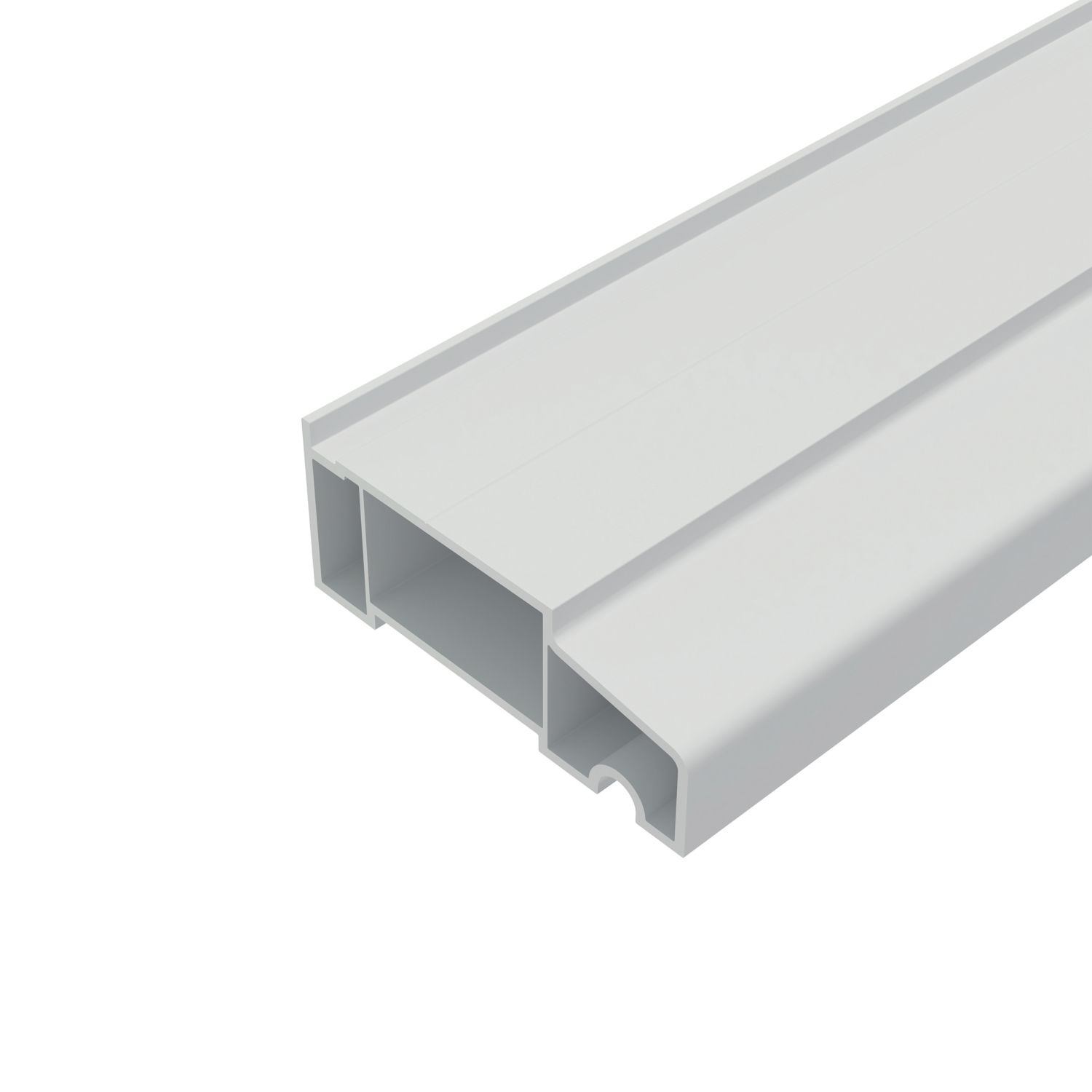 Crystal uPVC Window Sill White 1000mm x 85mm (553GL)