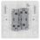 British General 800 Series 10AX 2-Gang 2-Way Light Switch  White