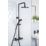 Bristan Buzz HP Rear-Fed Exposed Black Thermostatic Diverter Mixer Shower