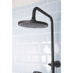 Bristan Buzz HP Rear-Fed Exposed Black Thermostatic Diverter Mixer Shower