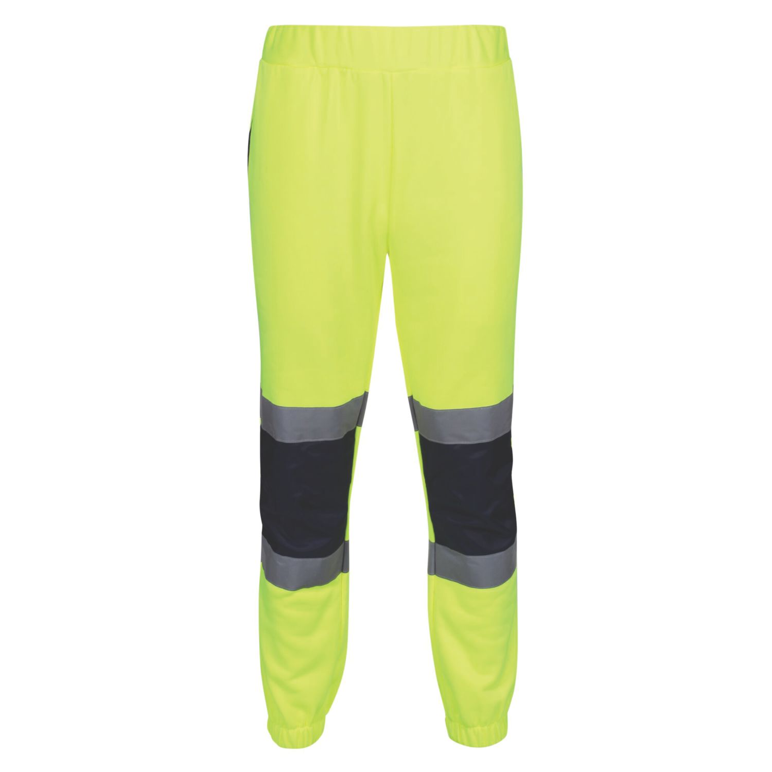 Regatta Pro Hi-Vis Joggers Yellow/Navy Large 33" W 28" L (553JW)