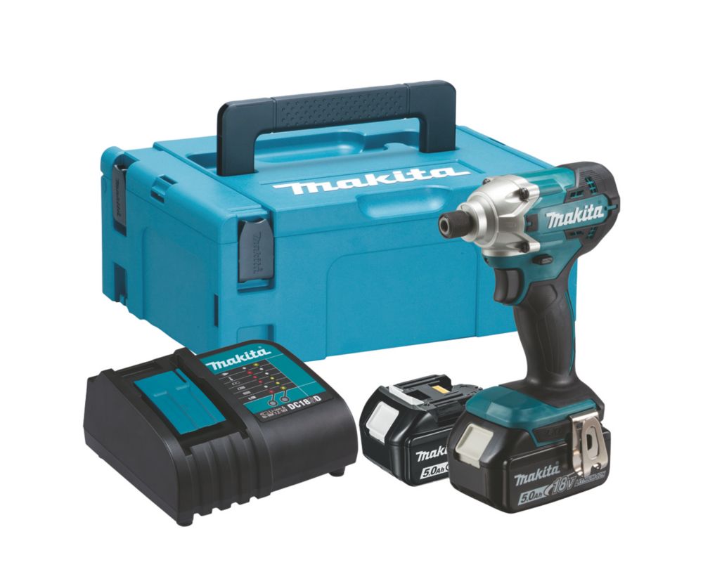 Makita DTD156STJ 18V 2 x 5.0Ah LiIon LXT Cordless Impact Driver Screwfix
