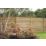 Forest Europa Single-Slatted  Fence Panels Natural Timber 6' x 5' Pack of 3