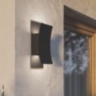 Eglo Verdolino Outdoor LED Wall Light Black 4W 1200lm