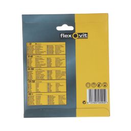 Flexovit  A203F 60 / 80 / 120 Grit 8-Hole Punched Multi-Material Sanding Discs 150mm 6 Pack
