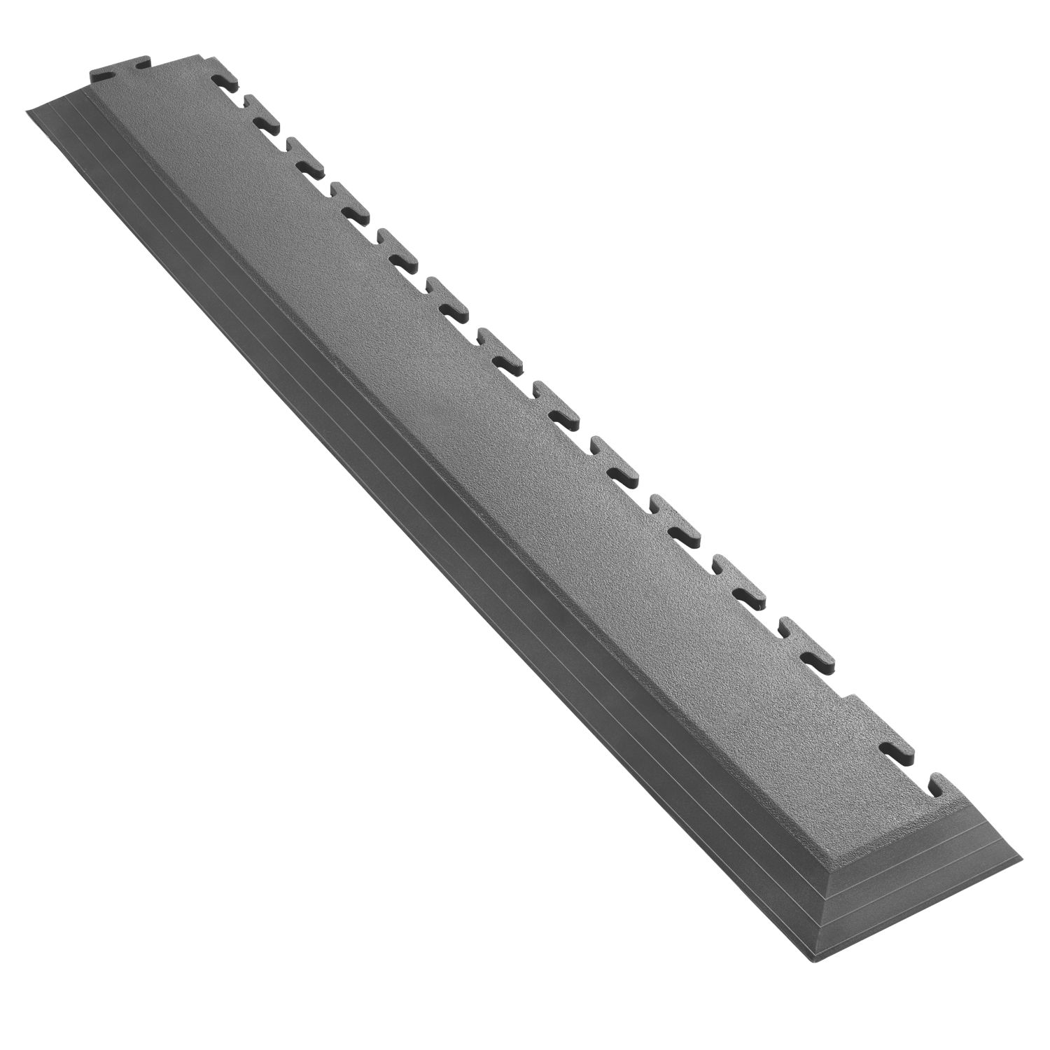 Ecotile E500/7 Interlocking Corner Edge Ramps Graphite 590mm x 90mm 2 Pack (553RV)