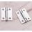 Smith & Locke Polished Chrome  Fixed Pin Butt Hinges 50mm x 40mm 2 Pack