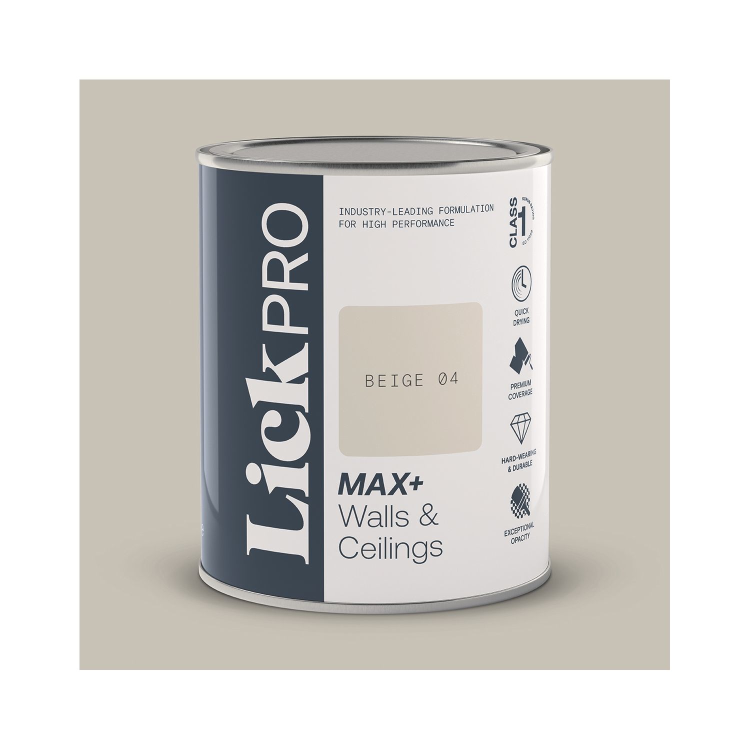 LickPro Max+ 1Ltr Beige 04 Matt Emulsion Paint (553TM)