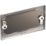British General Nexus Metal 2-Gang Blanking Plate Black Nickel