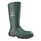 Dunlop JobGUARD Size 6.5  Green Steel Toe Cap Safety Wellies