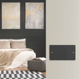 Varilight  2-Gang Blanking Plate Matt Black