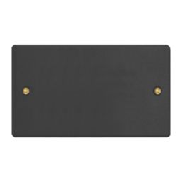 Varilight  2-Gang Blanking Plate Matt Black