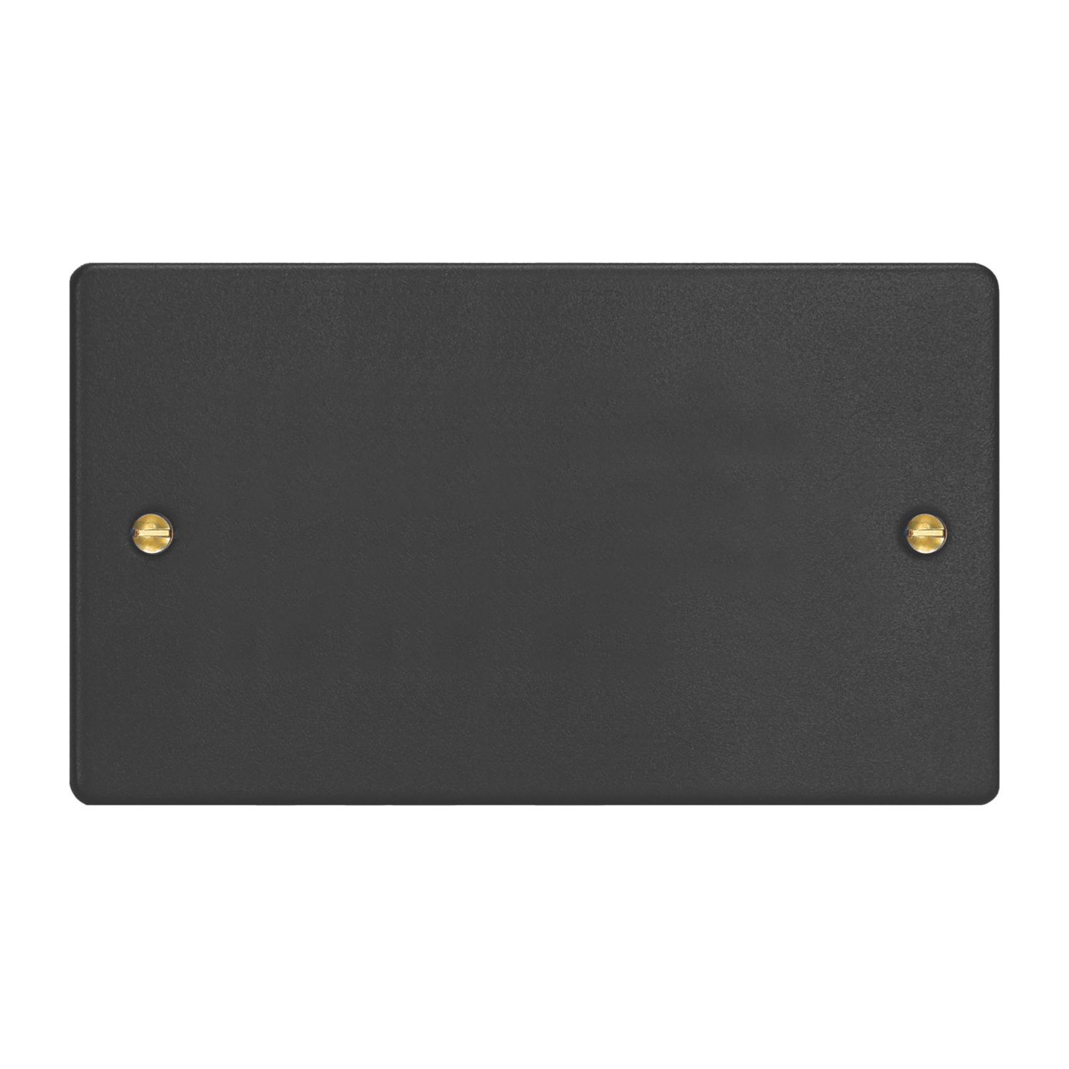 Varilight 2-Gang Blanking Plate Matt Black (553YT)