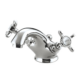 Bristan 1901 Basin Mixer Tap with Pop-Up Waste Chrome