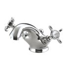Bristan 1901 Chrome 110mm Cloakroom Cross Head Mono Basin Mixer Tap  With Pop-Up Waste