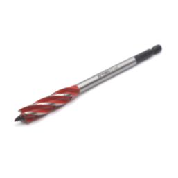 Armeg Wood Beaver Hex Shank 4-Flute Auger Wood Drill Bit 12mm x 165mm