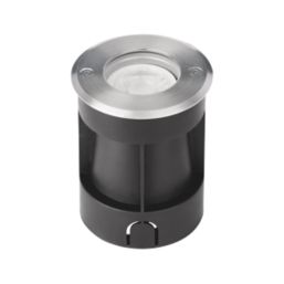 Aurora G-Lite 125mm Outdoor Recessed Ground Light Black / Stainless Steel