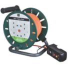 Masterplug 10A 4-Gang 25m  Cable Reel & RCD 240V