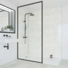 Multipanel Hydrolock Bathroom Waterproof Wall Panel  Gloss Grey marble 2400mm x 1182mm x 11mm