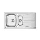 Clearwater Trion 1.5 Bowl Stainless Steel Kitchen Sink  1000mm x 500mm