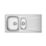 Clearwater Trion 1.5 Bowl Stainless Steel Kitchen Sink  1000mm x 500mm