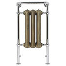 Terma Plain 2-Column Cast Iron Designer Towel Rail 900mm x 490mm Brass 1217BTU