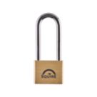Squire LN5/2.5 Brass  All-Weather Long Shackle  Padlock 50mm