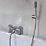 Swirl Ayre Deck-Mounted  Bath Shower Mixer Chrome Plated