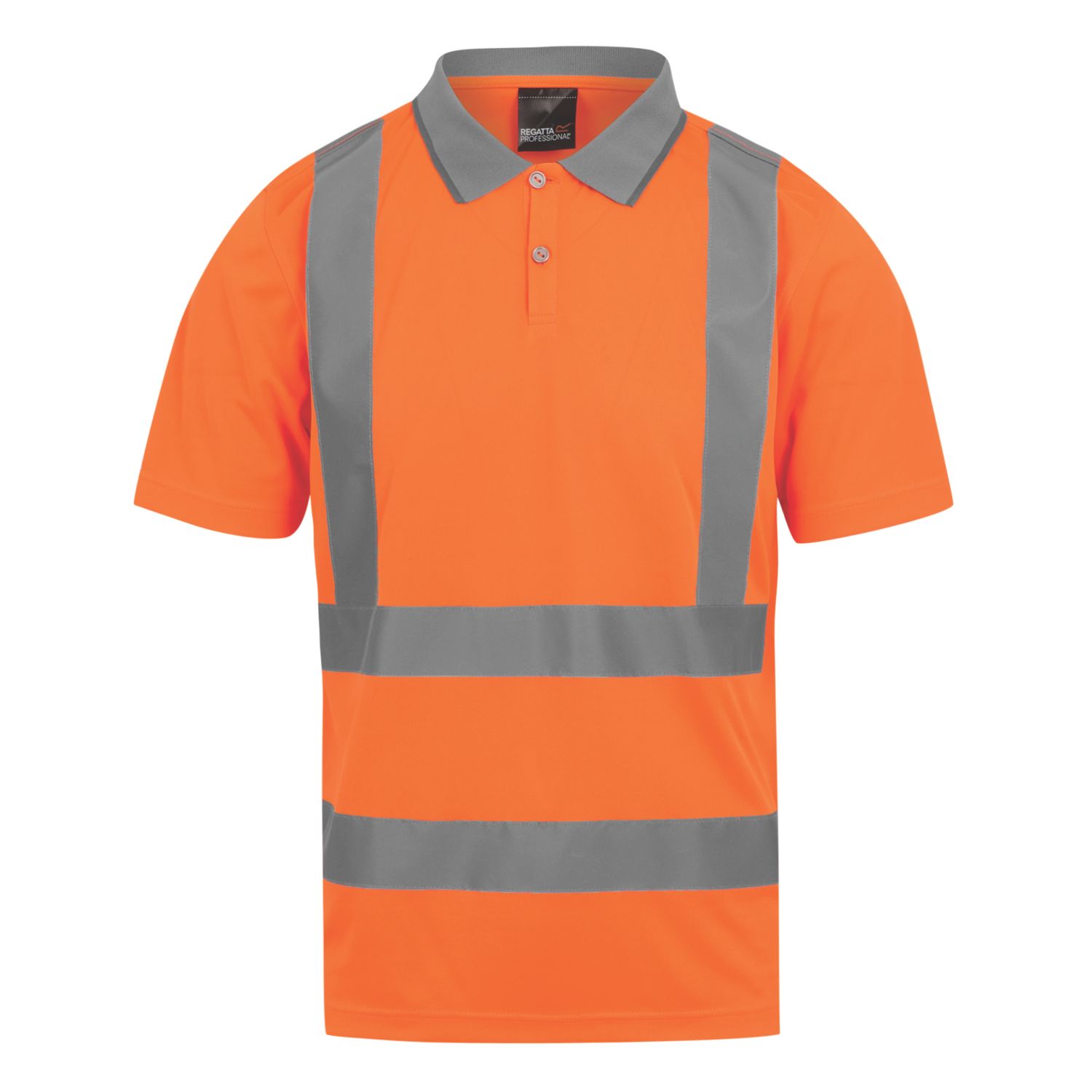 Regatta Pro Contract Hi-Vis Polo Shirt Orange Large 41.5" Chest (554VC)