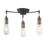Quay Design Hyndman LED 3-Light Semi-Flush Ceiling Light Matt Antique Brass 6W 210lm