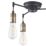 Quay Design Hyndman LED 3-Light Semi-Flush Ceiling Light Matt Antique Brass 6W 210lm