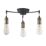 Quay Design Hyndman LED 3-Light Semi-Flush Ceiling Light Matt Antique Brass 6W 210lm