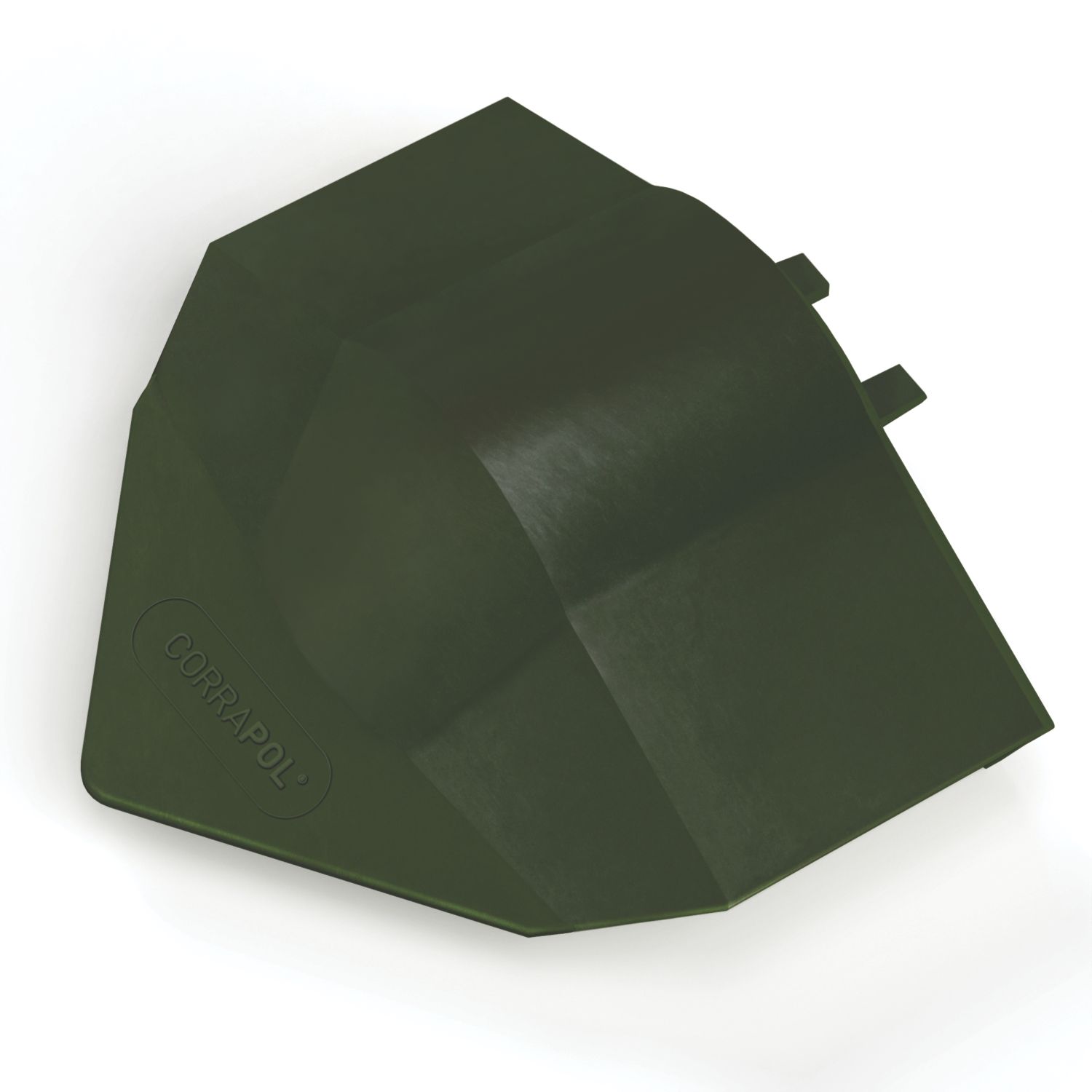 Corrapol-BT Green 3mm Super Ridge End Cap 100mm x 160mm (554VK)