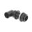 FloPlast Overflow Bent Tank Connector Black 21.5mm 5 Pack