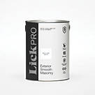 LickPro  Smooth Pure Brilliant White Masonry Paint 5Ltr