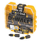 DeWalt  6.35mm 25mm Hex Shank PZ2 Impact Torsion Screwdriver Bits 25 Pack