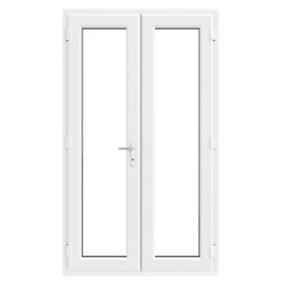 Crystal  White Triple-Glazed uPVC French Door Set 2055mm x 1290mm