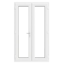 Crystal  White Triple-Glazed uPVC French Door Set 2055mm x 1290mm