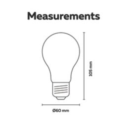 Calex  E27 A60 LED Light Bulb Clear 806lm 7.5W