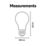 Calex  E27 A60 LED Light Bulb Clear 806lm 7.5W